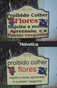 Una iniciativa que convierte carteles callejeros en Helvetica para "mejorarlos"