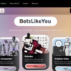 Bots like you compara robots para saber cuál es mejor según la tarea.