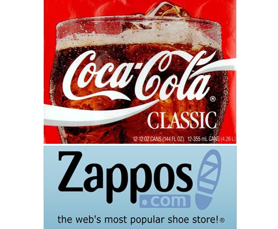 Una dos realidades: ¿Qué tiene en Coca-Cola y Zappos? - Brandifiers