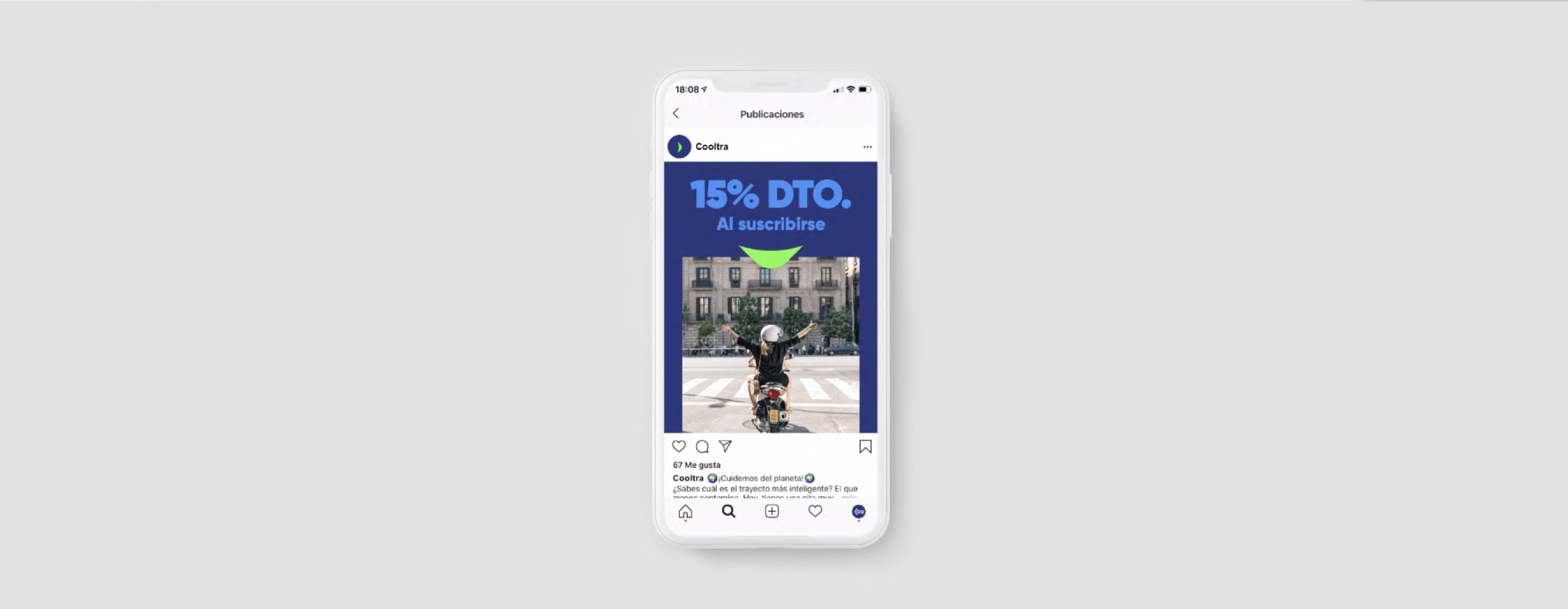 Movil instagram post logo