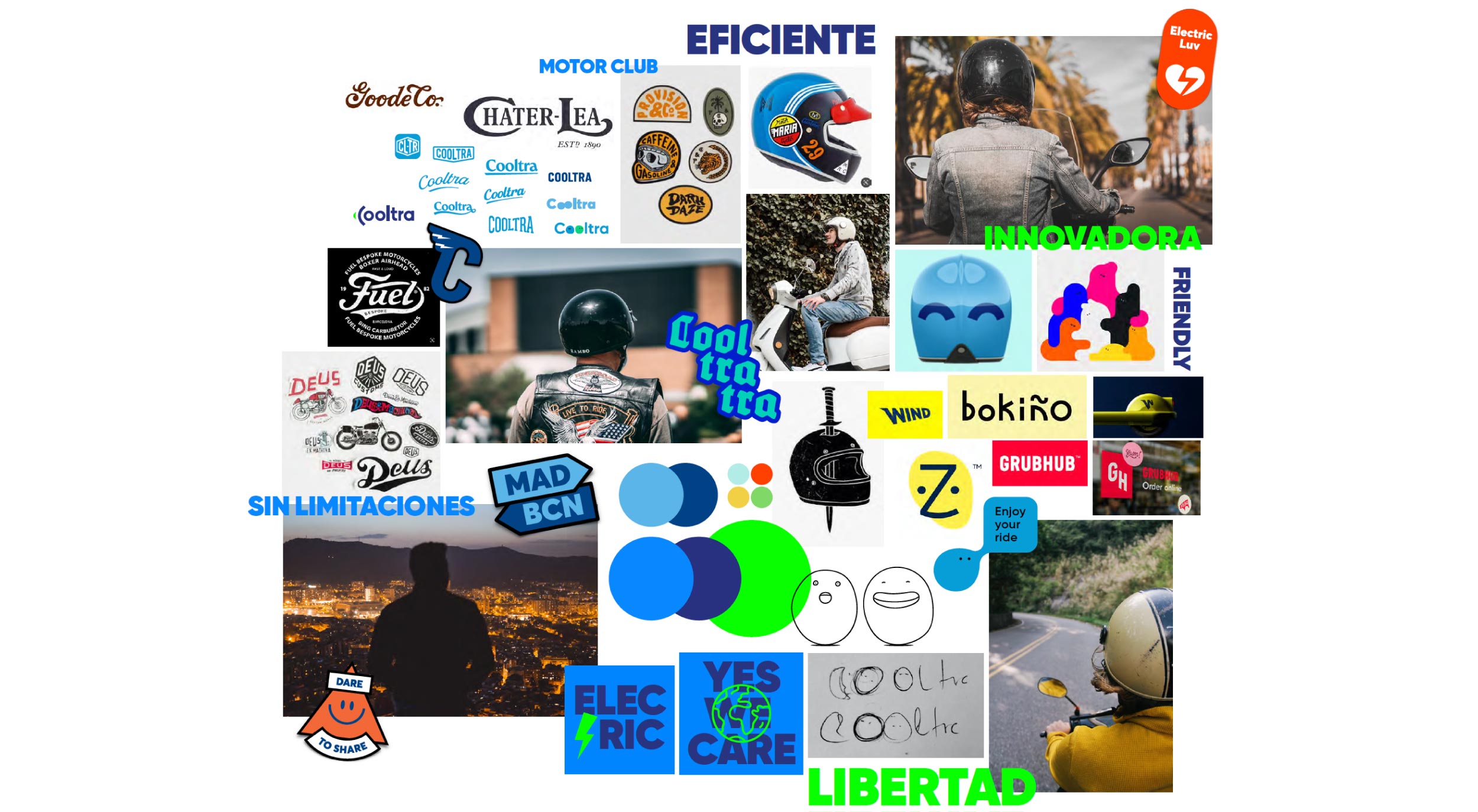 Cooltra moodboard Inspiración de la etiqueta de Miró